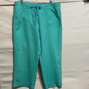 Jones New York Teal Cropped pants